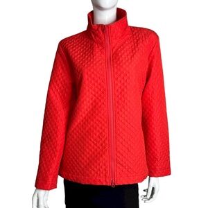 Harve Benard Red Quilted Puffer Jacket
